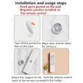 High Quality Magnetic Remote Control Holder PP Circular Adhesive TV Remote Holder Wall Mount Simplicity Remote Control Storage Home Office. 