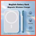 MagSafe Battery Pack Wireless Power Bank Compatible withIphone 12, 12 Pro, 12 Pro Max, 12 Mini, 13, 13 mini, 13 Pro ,13 Pro Max  (White, Lithium-ion). 