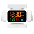 OUMERY Tuya WiFi Clock Calendar Intelligent Thermometer Hygrometer with Digital LED Display Support WIFI Auto-Calibration. 