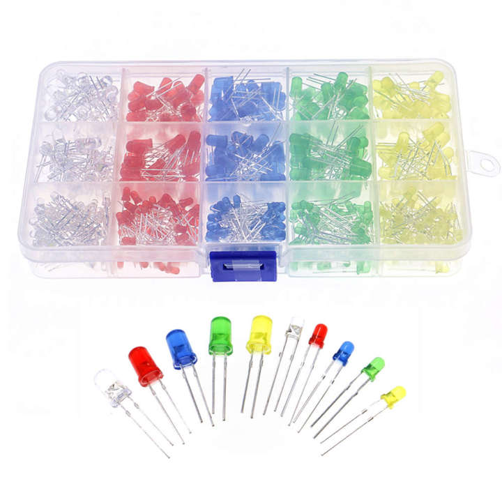 CO-RODE 475er LED-Set – 3 Mm & 5 Mm, 10 Farben, Inkl. RGB, UV, Blinkvarianten – Für Arduino & DIY