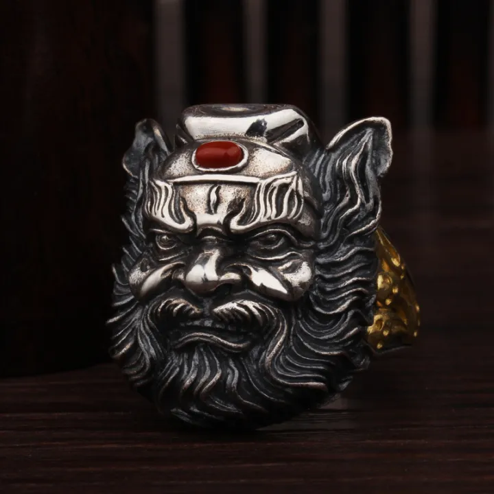 %E3%80%90Recently%20popular%E3%80%91Gifoni%20Zhong%20Kui%20Silver%20Ring%20Men's%20Retro%20Personality%20Domineering%20Open%20Personality%20Trendy%20Men's%20Single%20Men's%20Ring%20-%20Image%202