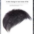 Heat Resistant High Hair Line Male Natural Toupee Balding Hair-Loss Clip-On Men's Short Wig Fluffy Hair Extensions Synthetic Hairpiece for Young Men. 