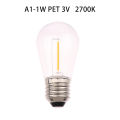 S14 Plastics Led Bulb E27/E26 3V 120V Warm White 2W 1W Shatterproof Lamp Bulbs For String Light Christmas Decoration YULING. 