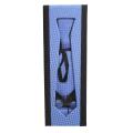 Light Blue Patterned Neck Tie With Cufflinks And Pocket Square For Men. 