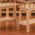 1:12 Wood Shelf Flower Stand Mini Doll House Furniture Model Simulation Furniture Accessories,No.1. 