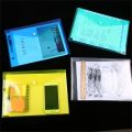1Pcs New with Snap Button A4 Binder Pocket Transparent Clear Document Files Folders Plastic Envelope Popper Wallets for School Office Home. 