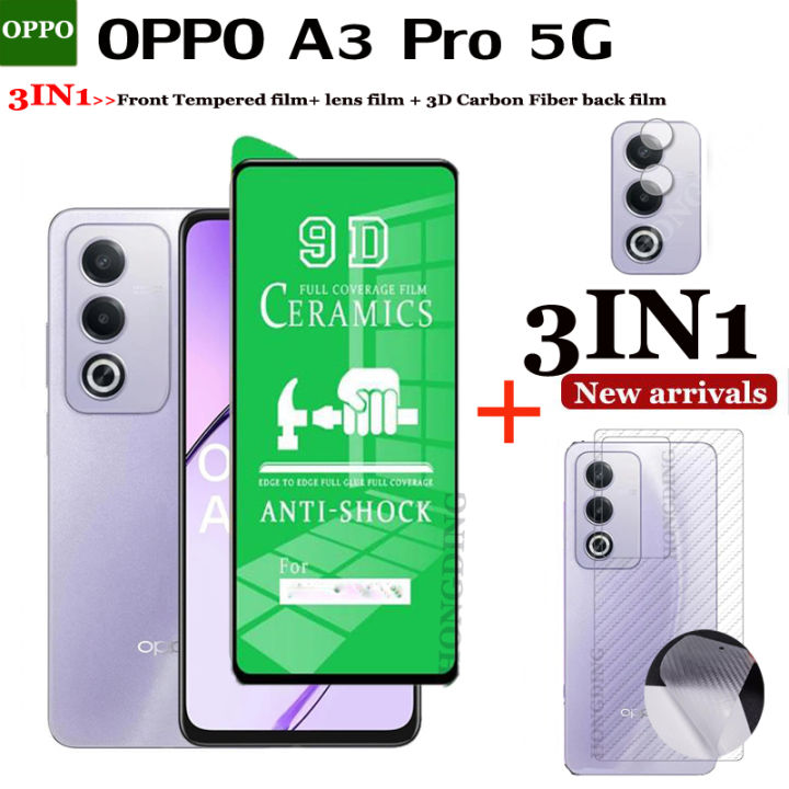 BLKNAIM%203in1%20OPPO%20A3Pro%205G%20Full%20Cover%20matte%20ceramic%20film%20Screen%20Protector%20For%20OPPO%20A3Pro%205G%20ceramic%20Glass%20Tempered%20Glass%20lens%20film%20Carbon%20fiber%20back%20film%20-%20Image%206