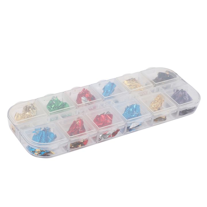 12%20Grid%20Nail%20Sequins%20Paillette%20Aluminum%20Irregular%20Flakes%20Gold%20Silver%20Pigment%20Nail%20Art%20Decoration%20Mirror%20Glitter%20Foil%20Paper%20-%20Image%204