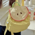 Trendy Dopamine Color Drawstring Backpack Korean Style Large Capacity Shoulder Bag Fruit School Bag Hiking. 