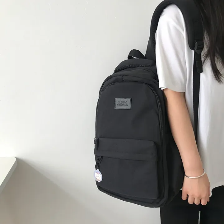 Korean%20Fashion%20School%20College%20Solid%20Backpack%20For%20Unisex%20-%20Image%205