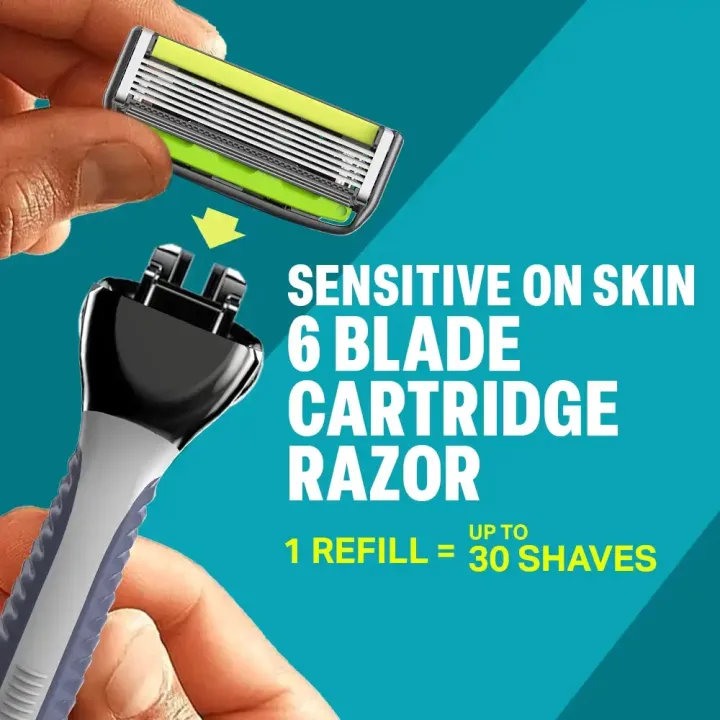 Bombay%20Shaving%20Company%20Sensi%20Flo%206%20Value%20Pack%20(1%20Razor%20with%203%20Cartridge%20Refills)%20%7C6%20Blade%20Razor%20for%20Men%20with%20Styling%20Trimmer%20Blade%20-%20Image%207