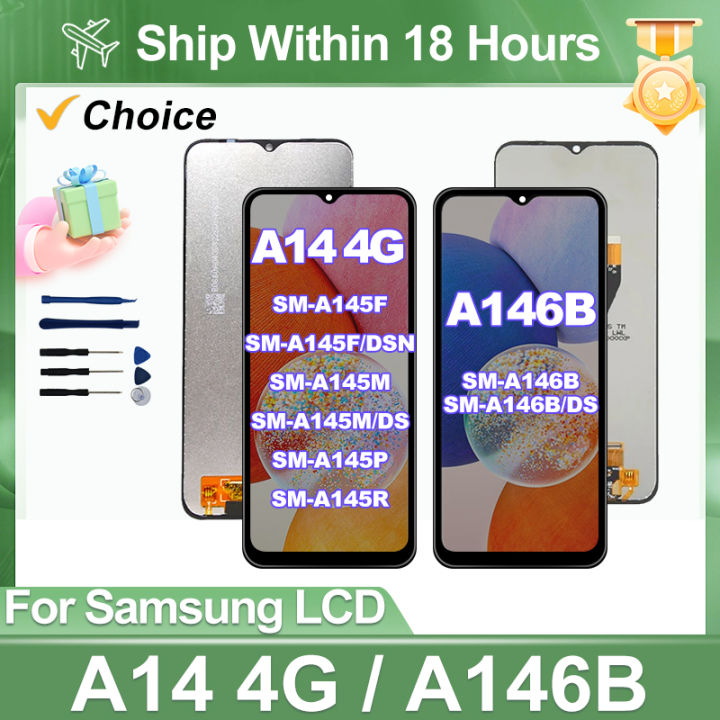Clearance sale 6.6| CHOICE For Samsung Galaxy A14 LCD Display Touch Screen Digitizer Assembly For Samsung A146B LCD SM-A146B/DS Replace Parts