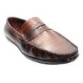 Choclate None Lace Loafer  Formal Leather Shoes For Boys. 