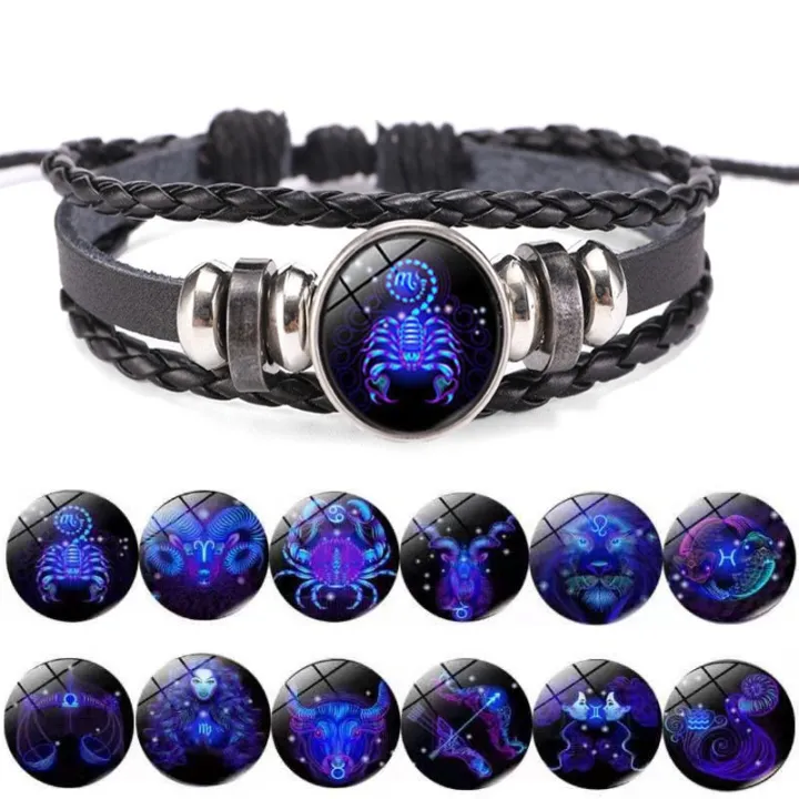 12%20Constellation%20Zodiac%20Sign%20Charm%20Luminous%20Bracelets%20Men%20Women%20Vintage%20Multilayer%20Wrap%20Leather%20Bracelet%20&%20Bangle%20Birthday%20Gift%20-%20Image%202