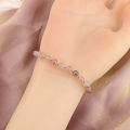 【Mega Sale】Natural Tourmaline Female Korean Style Cute Mori Style INS Crystal Bracelet Design Bracelet. 