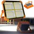 400W Portable LED Work Solar Light 12000mAh 10000 LM with Stepless Brightness Job Site Battery Rechargeable LED Floor Light for Emergency Worklight. 