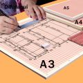 Difutagui Portable Standard A4/A3/A2 Calculation/Graph/Logarithmic/Coordinate Orange Grid Paper K-line Drawing Paper Student Manuscript Drafting. 