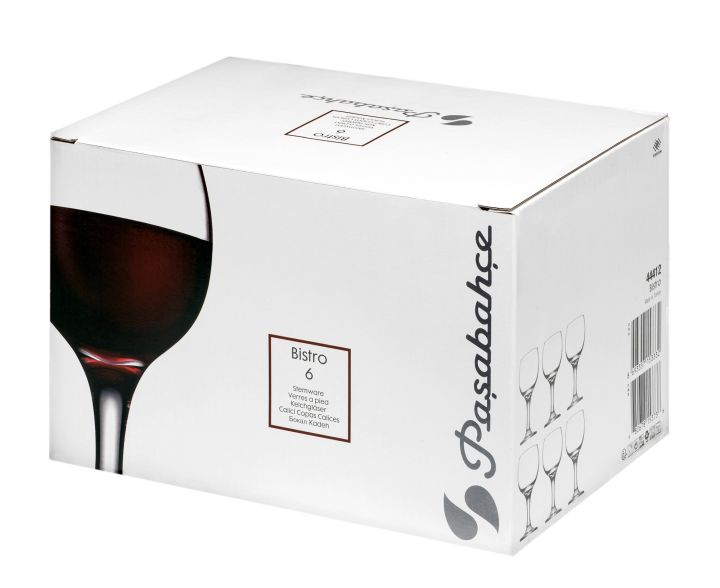 Pasabahce%20Red%20Wine%20Glass,%20Bistro%20225%20ML,%20Set%20Of%206%20-%20Image%205