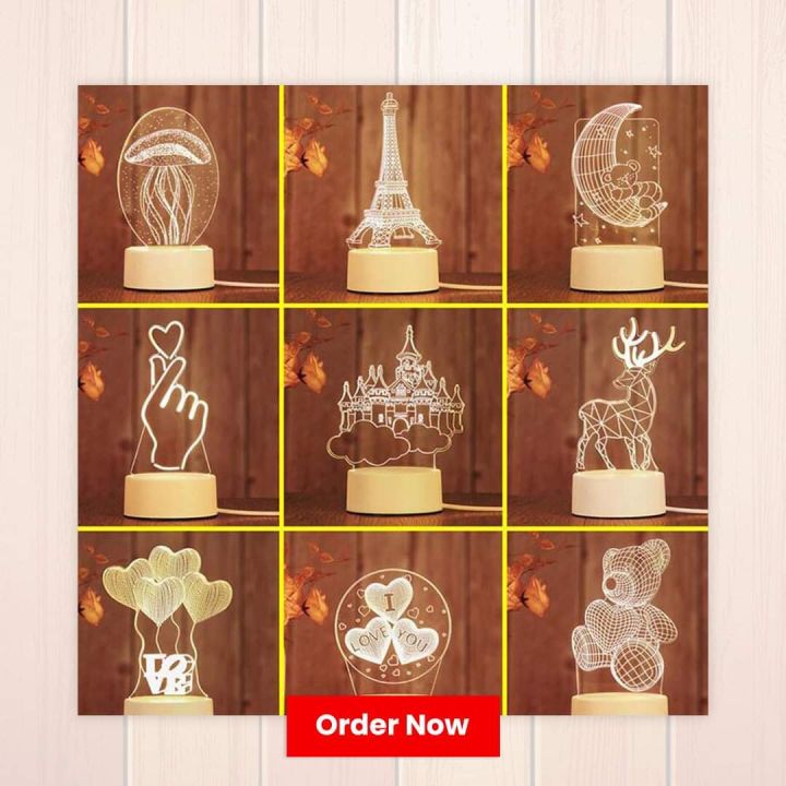 Creative 3D visualization lamp