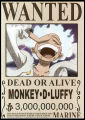 One Piece Wanted Poster Combo Pack 10 Pc A4 Size, One Piece Anime. 