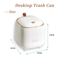 fasdaga 2X Mini Countertop Trash Can , Waste Can with Press Type Lid, 0.5 Gallon/1.5 Liter Wastebasket Trash Can Dispenser,White. 