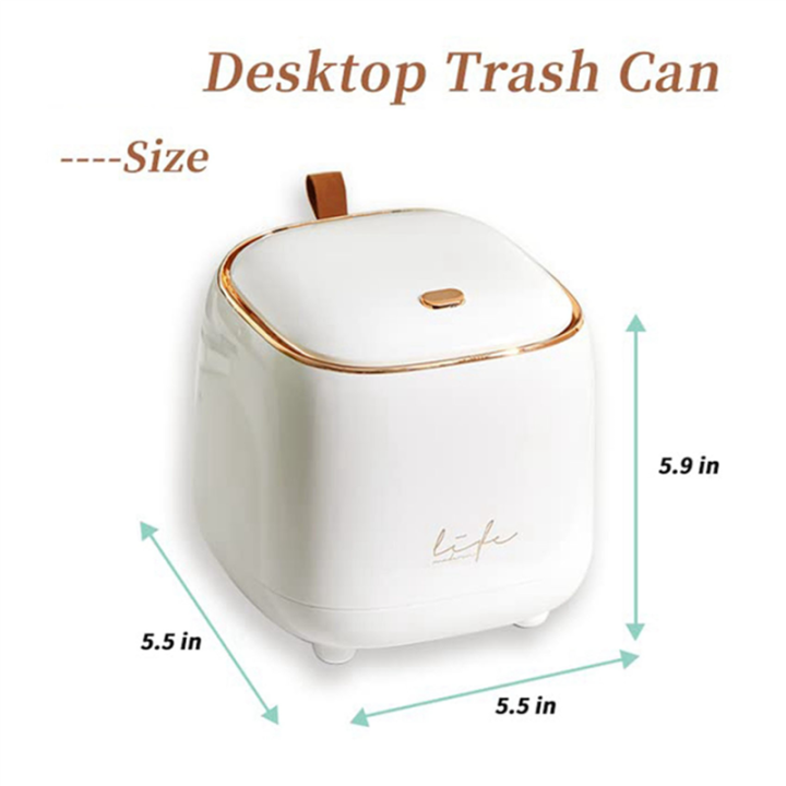 fasdaga%202X%20Mini%20Countertop%20Trash%20Can%20,%20Waste%20Can%20with%20Press%20Type%20Lid,%200.5%20Gallon/1.5%20Liter%20Wastebasket%20Trash%20Can%20Dispenser,White%20-%20Image%202