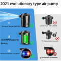 fasdaga 2X Electric Air Pump Portable Wireless Air Pump Inflatable Mattress Pump Inflator&Deflator Pool Pump for Camping Boats. 