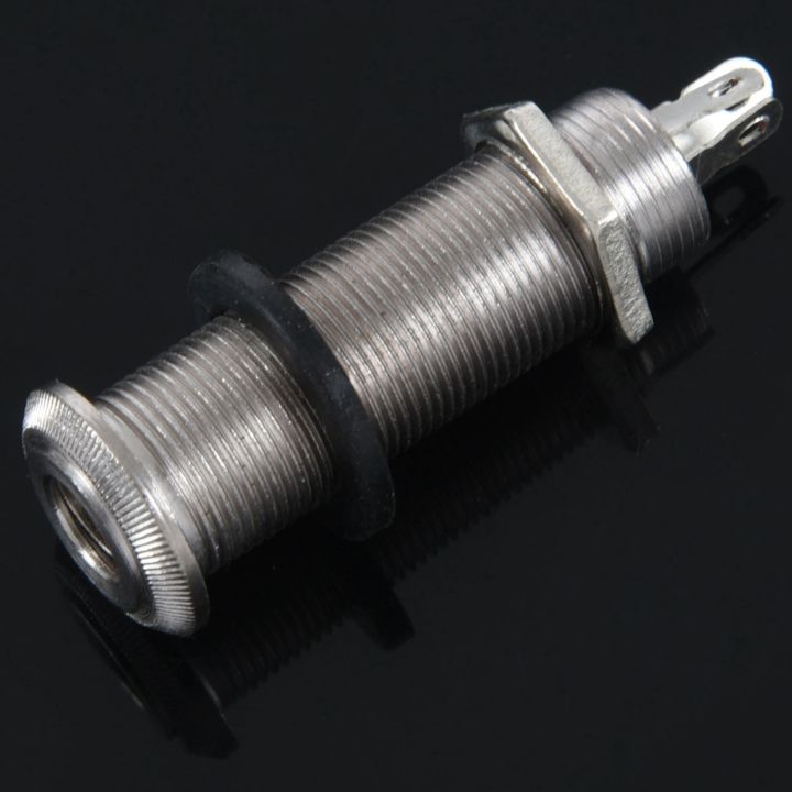 fasdaga%202X%20Electric%20Guitar%20Jack%20Chrome%20Threaded%20Cylinder%20Output%20Input%20Jack%20Plug%20Sockets%201/4%20Inch%20for%20Electric%20Guitar%20-%20Image%205