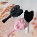 Sutuiying 1pc Angel Wings hair comb, durable plastic bristles, ABS handle, 2025 suitable for wet or dry use, small portable styling tool. 