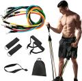 Resistance Bands Set of 5 Piece Exercise Bands - Portable Home Gym Accessories. 