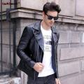 New Autumn Men'S Korean Leather Jacket For Men Black Colour By Bajrang. 