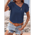 Linen Tops for Women Casual Collared Business Blouses Tops Puff Sleeve Crop Shirts Loose Summer Work Clothes. 