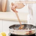 2 Pairs Wooden Cooking Chopsticks Roasting Chopsticks Extra Long. 
