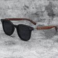 Retro UV Protection Wood Grain Sunglasses Outdoor Street Photography Square Frame Sun Glasses Shades for Women & Men. 