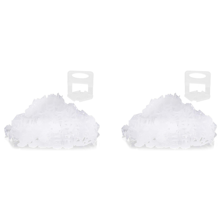 Tile Leveling System Clips 2mm -800 Pcs DIY Tiles Leveler Spacers for Professional Ceramic Tile and Stone Installation