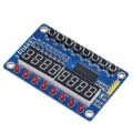 TZT TM1637 4 Bits / TM1638 / 74HC595 8 bit Digital LED Display Module 7 Segment 0.36Inch Clock RED Anode Tube Four Serial Driver. 