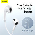 Baseus C17 H17 Type-C 3.5mm Wired Earphones In Ear Earbuds With Mic For Xiaomi Samsung Huawei. 