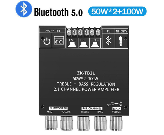 Bluetooth%20Audio%20Amplifier%20Board,%20ZK-TB21%202.1CH%2050W%20x%202%20+100W%20Subwoofer%20Power%20Amp%20with%20Treble%20and%20Bass%20Control,%20Bluetooth5.0%20and%20AUX%20Inputs,%20Stereo%20Digital%20AMP%20for%20DIY%20Home%20Speakers%20-%20Image%209