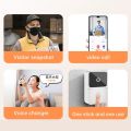 Wireless Smart Video Doorbell Camera with 6100mAh Battery, Cloud Storage, 2.4GHz Wi-Fi, Two-Way Audio, and Advanced Humanoid Motion Detection – Home Security Visual Intercom System. 