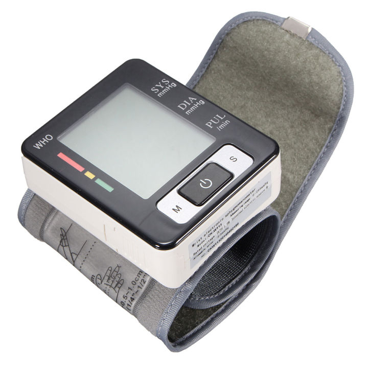 Pulse Reading Monitor Machine Automatic Digital HOT SELL New LCD Wrist Blood Pressure Pulse Upper ...