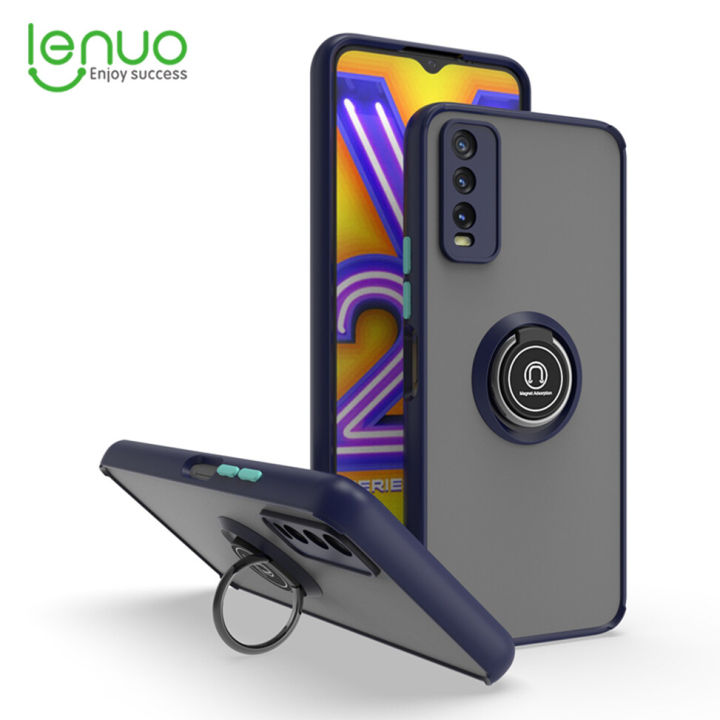 Lenuo%20For%20Vivo%20Y20%20/%20Y20S%20/%20Y20i%20/%20Y20%202021%20/%20Y20A%20/%20Y20G%20/%20Y11s%20/%20Y12s%20Mobile%20Case%20Multifunction%20Car%20Magnetic%20Shockproof%20With%20Ring%20Stand%20Back%20Cover%20-%20Image%202
