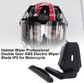 Helmet Electric Wiper, Universal Snap-On Electric Helmet Wiper Motor, Helmet Windshield Wiper for Most Visor. 