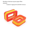 Sptrry5800 Chainsaw Air Filter for 5200 5800 Gasoline 52cc 58cc Chainsaw Parts Replacement 52 Small Square. 