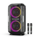 W-King Speaker Karaoke Bluetooth Portable Wireless T7, 2Mic Party Box Original Speker Travelling Portable WKING. 