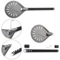 FORIDE Turning Pizza Peel with 8 inch Aluminum Round Pizza Paddle, 23.6 inch Overall, Outdoor Pizza Oven Accessories. 