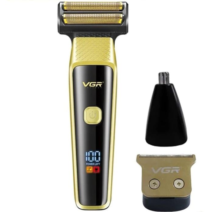 Professional%20Men's%20Grooming%20Kit%203in1hair%20trimmer%20Double%20Foils%20Shaver%20VGR-366%20-%20Image%202