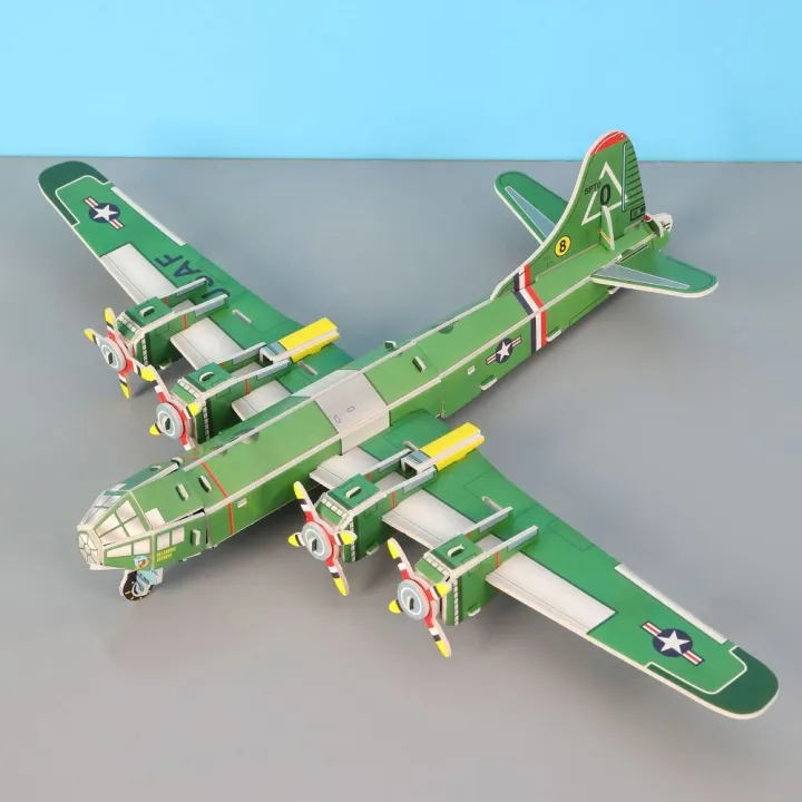 Paper Model Paper Airplane Puzzle 3D Handmade Children Jigsaw Puzzles ...