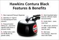Hawkins CB30 Contura Hard AnoHawkins Contura Black  Pressure Cooker (CB30) 3 L Capacity (Hard Anodized)dised Black Pressure Cooker- 3.0 Ltrs. 