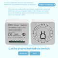 NCANRUI Mini Smart WiFi Relay Switch, DIY Timer Light Switch Module Smart Life/Tuya Application, Wireless Remote Control. 