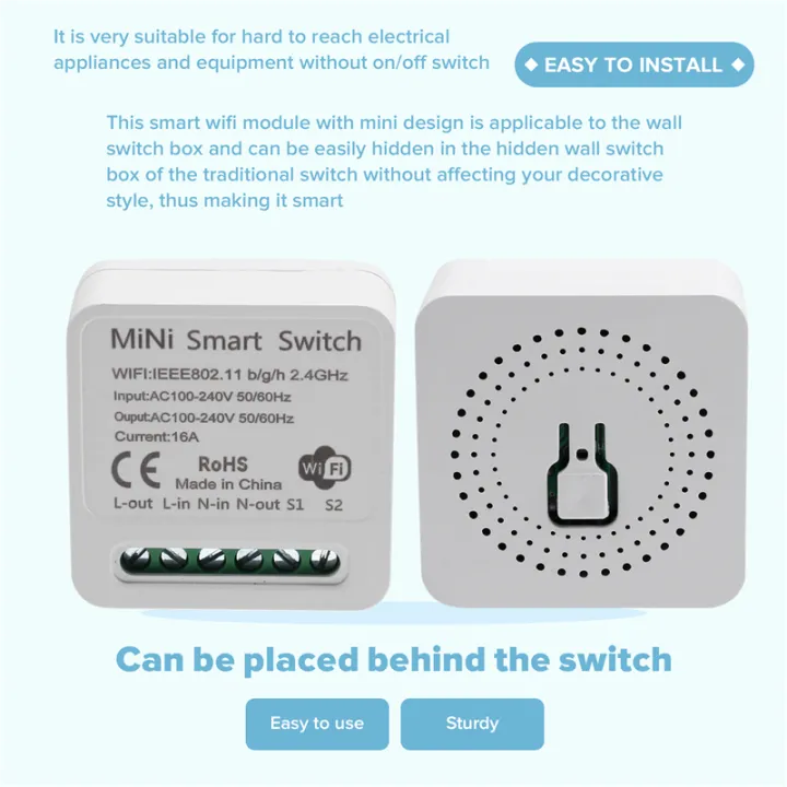 NCANRUI%20Mini%20Smart%20WiFi%20Relay%20Switch,%20DIY%20Timer%20Light%20Switch%20Module%20Smart%20Life/Tuya%20Application,%20Wireless%20Remote%20Control%20-%20Image%204